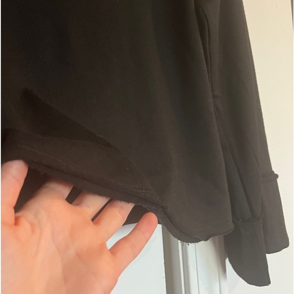 Three Bird Nest Love It V Neckline Open Back Bell Sleeve Top - Small, Black - Picture 10 of 13